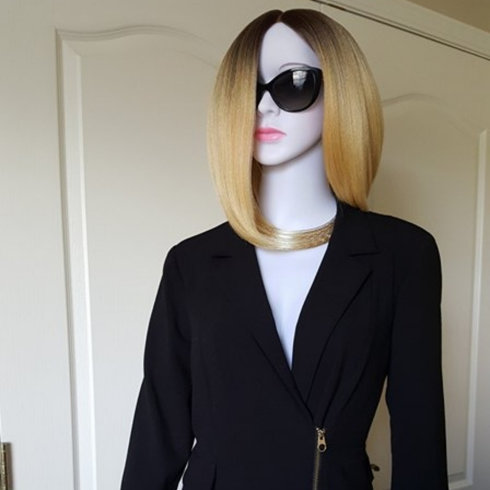 Super chic Calvin Klein zip front dress